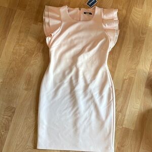 Tommy Hilfiger Light Pink Ruffle Sleeve Mini Dress